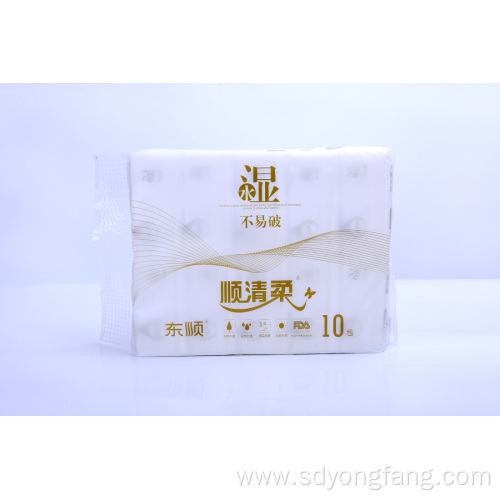 100% Cotton Disposable Non Woven Dry Wipes Soft Cleansing Facial Tissue